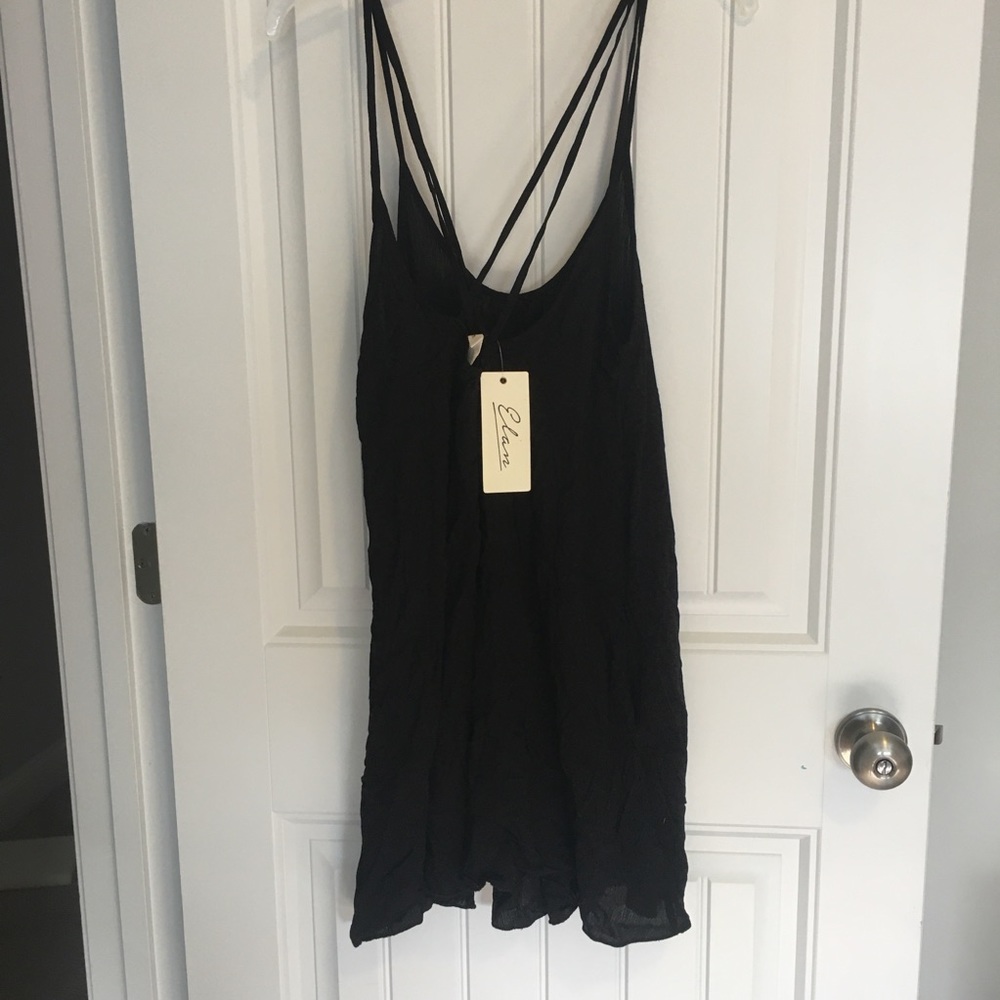 Elan Strappy Back Cover-up Slipdress size M in Black